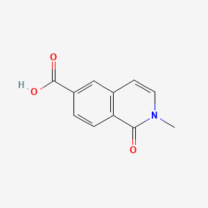 molecular formula C11H9NO3 B578042 1,2-Dihydro-2-methyl-1-oxoisoquinoline-6-carboxylic acid CAS No. 1374652-18-2