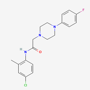 molecular formula C19H21ClFN3O B5780447 N-(4-chloro-2-methylphenyl)-2-[4-(4-fluorophenyl)piperazin-1-yl]acetamide 