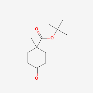 molecular formula C12H20O3 B578051 Tert-butyl 1-methyl-4-oxocyclohexanecarboxylate CAS No. 1308838-28-9
