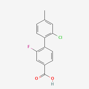 4-(2-Chloro-4-methylphenyl)-3-fluorobenzoic acid