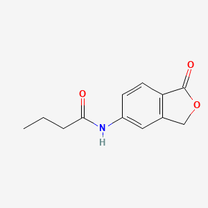 molecular formula C12H13NO3 B5780610 N-(1-oxo-3H-2-benzofuran-5-yl)butanamide 