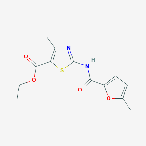molecular formula C13H14N2O4S B5780647 ETHYL 4-METHYL-2-(5-METHYLFURAN-2-AMIDO)-1,3-THIAZOLE-5-CARBOXYLATE 