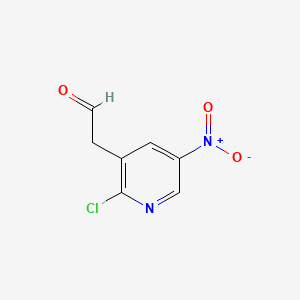 2-(2-Chloro-5-nitropyridin-3-yl)acetaldehyde