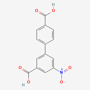 3-(4-Carboxyphenyl)-5-nitrobenzoic acid