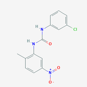 molecular formula C14H12ClN3O3 B5780696 1-(3-Chlorophenyl)-3-(2-methyl-5-nitrophenyl)urea 