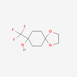 8-(Trifluoromethyl)-1,4-dioxaspiro[4.5]decan-8-ol
