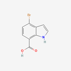 molecular formula C9H6BrNO2 B578071 4-Bromo-1H-indole-7-carboxylic acid CAS No. 1211594-25-0