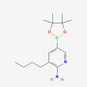 3-Methyl-n-propyl-5-(4,4,5,5-tetramethyl-[1,3,2]dioxaborolan-2-yl)pyridin-2-amine