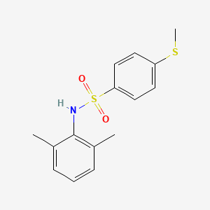 molecular formula C15H17NO2S2 B5780730 N-(2,6-dimethylphenyl)-4-(methylsulfanyl)benzenesulfonamide 