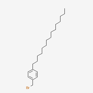 molecular formula C22H37Br B578075 1-(Bromomethyl)-4-pentadecyl-benzene CAS No. 1306684-86-5