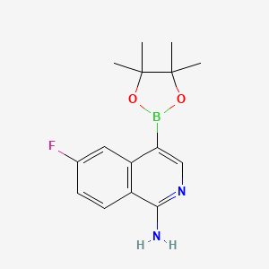 6-Fluoro-4-(4,4,5,5-tetramethyl-1,3,2-dioxaborolan-2-yl)isoquinolin-1-amine