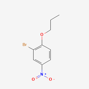 molecular formula C9H10BrNO3 B578077 2-Bromo-4-nitro-1-propoxybenzene CAS No. 1352318-25-2