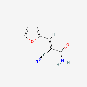molecular formula C8H6N2O2 B5780771 (Z)-2-cyano-3-(furan-2-yl)acrylamide CAS No. 3695-90-7