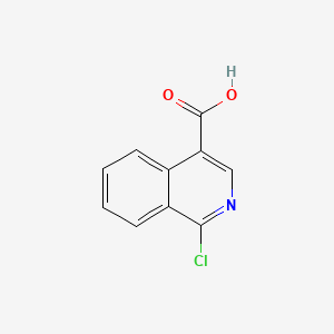 molecular formula C10H6ClNO2 B578080 1-氯异喹啉-4-羧酸 CAS No. 1260794-26-0