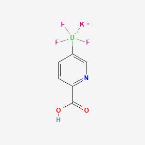 molecular formula C6H4BF3KNO2 B578083 Potassium (6-carboxypyridin-3-yl)trifluoroborate CAS No. 1245906-66-4