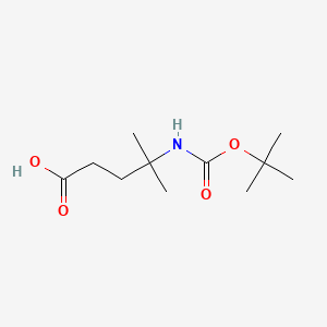 molecular formula C11H21NO4 B578090 Boc-4-amino-4-methyl-pentanoic acid CAS No. 1249372-40-4
