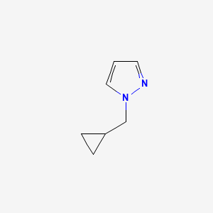 molecular formula C7H10N2 B578091 1-(Cyclopropylmethyl)-1H-pyrazole CAS No. 1344382-51-9