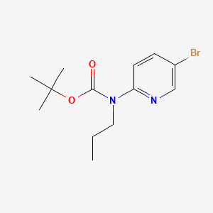 molecular formula C13H19BrN2O2 B578092 tert-Butyl (5-bromopyridin-2-yl)(propyl)carbamate CAS No. 1280786-95-9