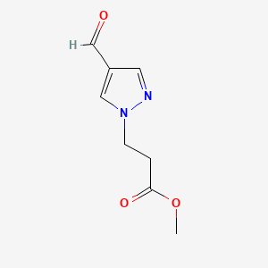 Methyl 3-(4-formyl-1H-pyrazol-1-YL)propanoate