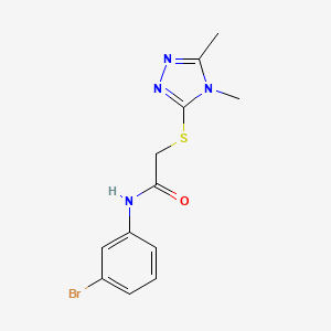 molecular formula C12H13BrN4OS B5780954 N-(3-bromophenyl)-2-[(4,5-dimethyl-4H-1,2,4-triazol-3-yl)sulfanyl]acetamide 
