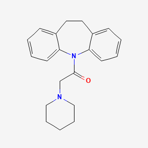 molecular formula C21H24N2O B5780975 1-(10,11-dihydro-5H-dibenzo[b,f]azepin-5-yl)-2-(piperidin-1-yl)ethanone 