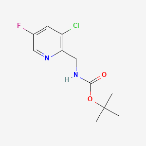 molecular formula C11H14ClFN2O2 B578105 Tert-butyl (3-chloro-5-fluoropyridin-2-YL)methylcarbamate CAS No. 1374651-61-2