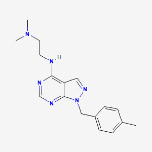 molecular formula C17H22N6 B5781079 N,N-dimethyl-N'-[1-(4-methylbenzyl)-1H-pyrazolo[3,4-d]pyrimidin-4-yl]ethane-1,2-diamine 