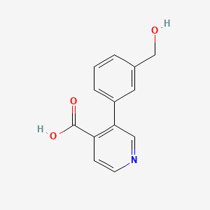 3-(3-Hydroxymethylphenyl)isonicotinic acid