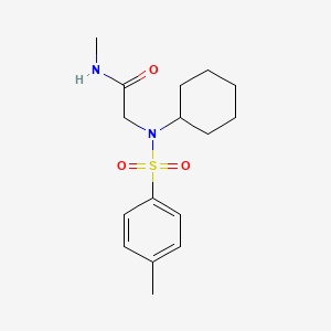 molecular formula C16H24N2O3S B5781114 N~2~-cyclohexyl-N-methyl-N~2~-[(4-methylphenyl)sulfonyl]glycinamide 