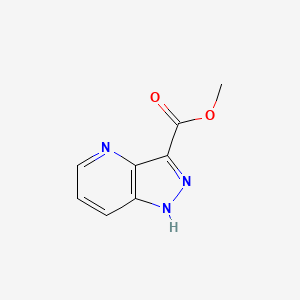 molecular formula C8H7N3O2 B578113 Methyl 1H-pyrazolo[4,3-b]pyridine-3-carboxylate CAS No. 1260891-66-4