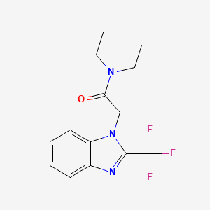 molecular formula C14H16F3N3O B5781173 N,N-diethyl-2-[2-(trifluoromethyl)-1H-benzimidazol-1-yl]acetamide 