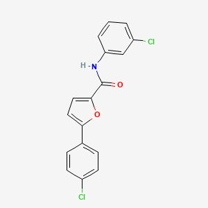 molecular formula C17H11Cl2NO2 B5781279 N-(3-chlorophenyl)-5-(4-chlorophenyl)furan-2-carboxamide 