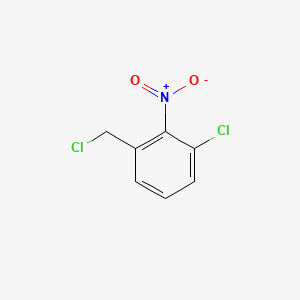 molecular formula C7H5Cl2NO2 B578128 1-Chloro-3-(chloromethyl)-2-nitrobenzene CAS No. 1261642-82-3