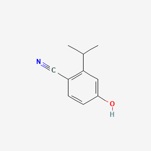 molecular formula C10H11NO B578140 4-Hydroxy-2-isopropylbenzonitrile CAS No. 14114-32-0