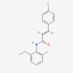 molecular formula C18H18FNO B5781416 N-(2-ethyl-6-methylphenyl)-3-(4-fluorophenyl)acrylamide 