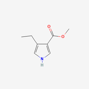 molecular formula C8H11NO2 B578151 4-乙基-1H-吡咯-3-甲酸甲酯 CAS No. 1260827-11-9
