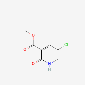 molecular formula C8H8ClNO3 B578153 Ethyl 5-chloro-2-hydroxynicotinate CAS No. 1214366-84-3