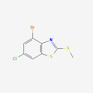 4-Bromo-6-chloro-2-(methylthio)benzo[d]thiazole