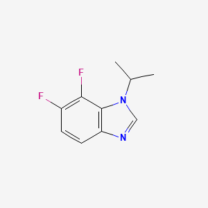 molecular formula C10H10F2N2 B578167 6,7-Difluoro-1-isopropylbenzoimidazole CAS No. 1330750-46-3