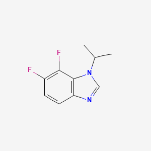 molecular formula C10H10F2N2 B578167 6,7-Difluoro-1-isopropyl-1H-benzo[d]imidazole CAS No. 1330750-46-3