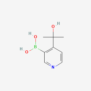 molecular formula C8H12BNO3 B578170 (4-(2-Hydroxypropan-2-yl)pyridin-3-yl)boronic acid CAS No. 1309981-43-8