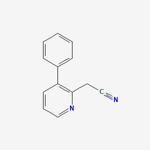 molecular formula C13H10N2 B578174 2-(3-Phenylpyridin-2-yl)acetonitrile CAS No. 1227494-24-7