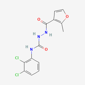molecular formula C13H11Cl2N3O3 B5781878 N-(2,3-dichlorophenyl)-2-(2-methyl-3-furoyl)hydrazinecarboxamide 