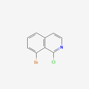 molecular formula C9H5BrClN B578194 8-溴-1-氯异喹啉 CAS No. 1233025-78-9