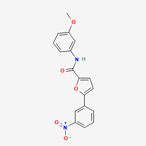 molecular formula C18H14N2O5 B5781966 N-(3-methoxyphenyl)-5-(3-nitrophenyl)furan-2-carboxamide 