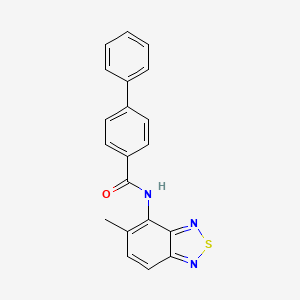 molecular formula C20H15N3OS B5781984 N-(5-Methyl-2,1,3-benzothiadiazol-4-YL)-[1,1'-biphenyl]-4-carboxamide 