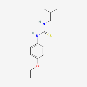 molecular formula C13H20N2OS B5782017 1-(4-Ethoxyphenyl)-3-(2-methylpropyl)thiourea 