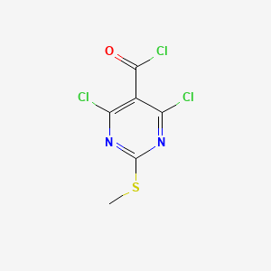 4,6-Dichloro-2-(methylthio)pyrimidine-5-carbonyl chloride