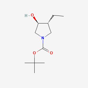 tert-butyl (3R,4S)-3-ethyl-4-hydroxypyrrolidine-1-carboxylate