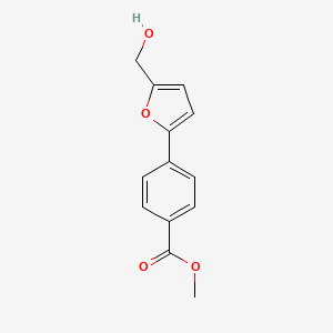 molecular formula C13H12O4 B5782066 methyl 4-[5-(hydroxymethyl)-2-furyl]benzoate 